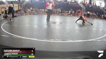 70 lbs Round 7 (8 Team) - Fletcher Headley, Backyard Brawlers Black vs Landon Wilbur, Mat Rats