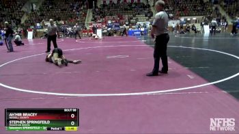 113 lbs Quarterfinal - STEPHEN SPRINGFEILD, Mountain Brook vs Ah`Mir Bracey, Russell County