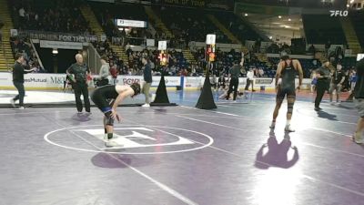 150 lbs Quarterfinal - Josiah Carney, Milford vs Dan Greaney, Leominster