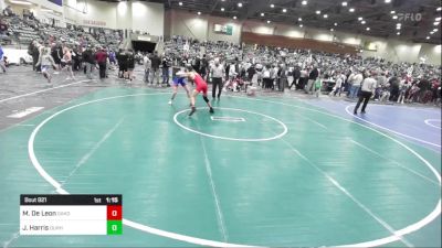 137 lbs Quarterfinal - MichaelAngelo De Leon, Oakdale WC vs Jesse Harris, Durham Elite