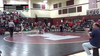 132 lbs Quarterfinal - Evan McMahon, Union, LaPorte City vs Finn Crawford, Independence