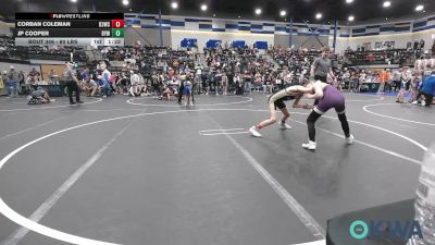 80 lbs Semifinal - Corban Coleman, D3 Wrestling Cluib vs JP Cooper, Bristow Elementary Wrestling Club