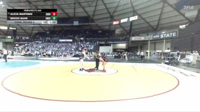 Girls 4A 170 lbs Cons. Round 4 - Brook Bahr, Union (Girls) vs Alicia Martinez, Sunnyside (Girls)