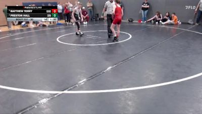 90 lbs Cons. Semi - Matthew Terry, Idaho Gold Wrestling Club vs Preston Hall, Sublime Wrestling Academy