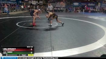 D 3 132 lbs Cons. Round 5 - Joel Difranco, Archbishop Hannan vs Coy Terro, Kaplan