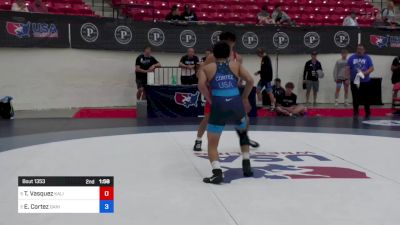 60 kg Semis - Teegan Vasquez, Kalispell Wrestling Club vs Elijah Cortez, Daniel Cormier Wrestling Club