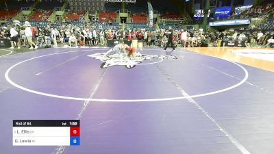 132 lbs Rnd Of 64 - Legend Ellis, OK vs Gavin Lewis, MI