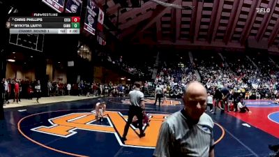 4A-120 lbs Champ. Round 1 - Chris Phillips, Central (Carroll) vs Mykyta Liutyi, Cambridge