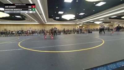 58 lbs Consi Of 8 #2 - Jori Saribay, Nakamura Wrestling vs Braelynn Mancilla, Team Ravage From Utah