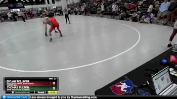 157 lbs Cons. Round 4 - Thomas Fulton, SPAR Wrestling Academy vs Dylan Tolliver, Rockwall-Heath High School Wrestling