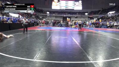 1A-4A 190 Quarterfinal - Layton Pohl, New Hope HS vs Cole Savage, American Christian Academy