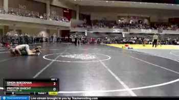 150 lbs Quarterfinals (8 Team) - Simon Boeckman, Holdingford vs Preston Kascht, Paynesville
