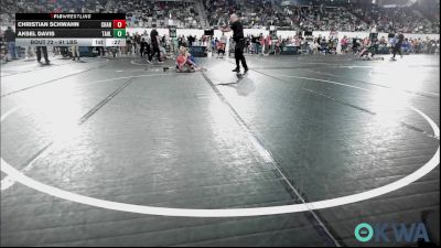61 lbs Consi Of 8 #2 - Christian Schwahn, Chandler Takedown Club vs Aksel Davis, Tahlequah Wrestling Club