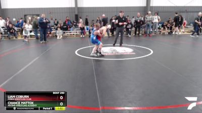 105 lbs 1st Place Match - Liam Coburn, Forks Wrestling Club vs Chance Mattox, Ascend Wrestling Academy