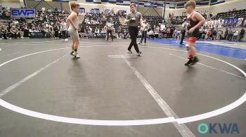 90 lbs Rr Rnd 3 - Sawyer Gambel, Mustang Bronco Wrestling Club vs Beckett Parker, Deer Creek Wrestling Club