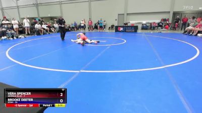 125 lbs Round 3 (8 Team) - Vera Spencer, Georgia Blue vs Brooke Deeter, Utah