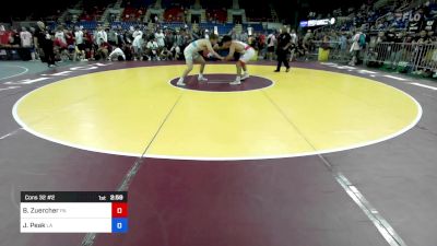 190 lbs Cons 32 #2 - Brayden Zuercher, PA vs Jackson Peak, LA