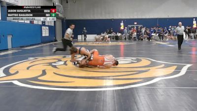 133 lbs Round Of 32 - Jason Guglietta, Coast Guard vs Matteo Eagleson, Roger Williams