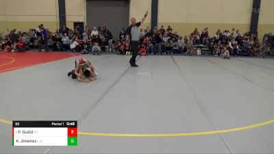 95 lbs Round 1 - Peyton Sudol, Nashua Plainfield vs Kai Jimenez, Luxemburg-Casco