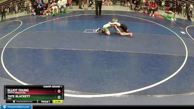 48 lbs Champ. Round 1 - Tate Blackett, JWC vs Elliot Young, Uintah Wrestling