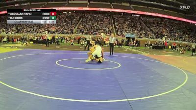 D1-144 lbs Quarterfinal - Ian Cook, Muskegon Reeths-Puffer vs Abdullah Yafai, Fordson HS