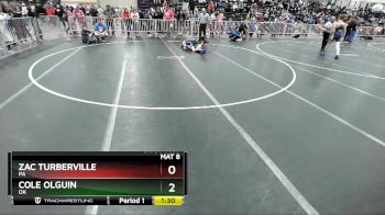 145 lbs Champ. Round 2 - Cole Olguin, OK vs Zac Turberville, PA
