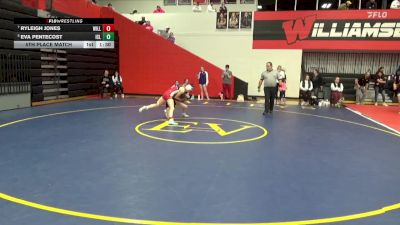 105 lbs 5th Place Match - Ryleigh Jones, Williamsburg vs Eva Pentecost, Iowa City Liberty