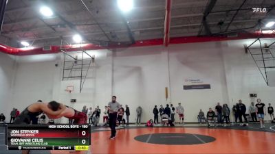 190 lbs Cons. Round 4 - Giovanni Celis, Team Jeff Wrestling Club vs Jon Stryker, Westfield Rocks