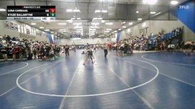 105 lbs Cons. Semi - Luna Carbajal, Wasatch Wrestling Club vs Kylee Ballantyne, Westlake