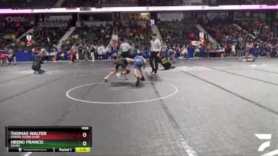 100 lbs Semifinal - Thomas Walter, Kansas Young Guns vs Heero Franco, Salina