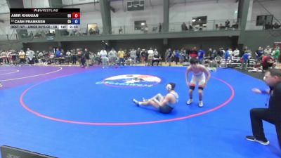 Junior Boys GR - 138 lbs Champ. Round 2 - Amir Khanjan, OR vs Cash Franksen, CA