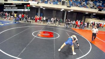 126 lbs Cons. Round 1 - Michael Latoria, Unattached vs Nathan Corder, Unattached