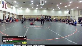 77 lbs Champ. Round 2 - Carson Young, Indiana vs Jaxson Harris, Leo Wrestling Club