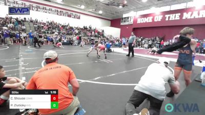 80 lbs Semifinal - Coleman Shouse, Cowboy Wrestling Club vs Parker Zluticky, Kansas Young Guns