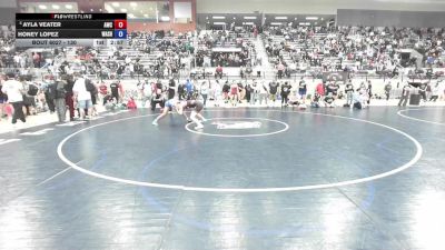 130 lbs Champ. Round 1 - Ayla Veater, Asylum Wrestling Club vs Honey Lopez, Washington