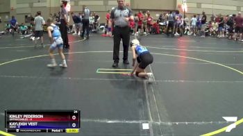 58 lbs Round 1 (8 Team) - Kayleigh Vest, WOW vs Kinley Pederson, Untouchables