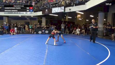 71 lbs Champ. Rd Of 16 - Christopher Porto, Team Tugman vs Brooks Ewertz, WTC