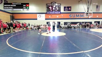 138 lbs Placement (4 Team) - Justin Purh, Providence Middle Academy vs Greyson Brown, Burns Middle School