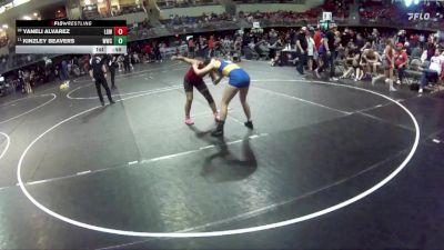 138 lbs Cons. Round 2 - Kinzley Beavers, Wahoo Wrestling Club vs Yaneli Alvarez, Lincoln Girls Wrestling