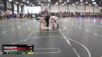 100 lbs Round 1 (6 Team) - Ryan DeGeorge, Buxton Intensity vs Mason Carlson, Sanderson W.A.