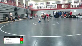 157 lbs Cons. Round 3 - Maxwell Kiel, Belmont Abbey vs Cale Hoskinson, Notre Dame (Ohio)