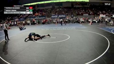 D 2 190 lbs Cons. Round 3 - Brody Erwin, Kenner Discovery Health Science vs Patrick Bloomer, Sam Houston