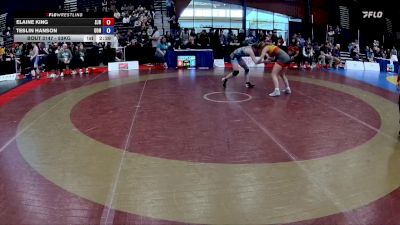 53kg 3rd Place Match - Elaine King, Saskatoon Junior Huskies vs Teslin Hanson, Capilano Wrestling Club