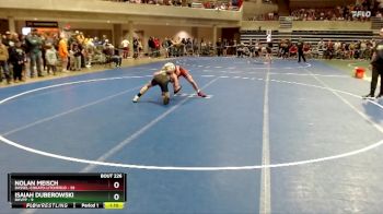 120 lbs Quarterfinal - Nolan Meisch, Dassel-Cokato-Litchfield vs Isaiah Duberowski, BHVPP