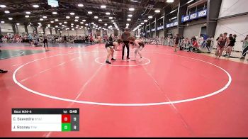 132 lbs Rr Rnd 1 - Caiden Saavedra, 5FourtyBrawlers vs Jayden Rooney, TYW New Breed High School