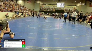 84 lbs Round Of 16 - Koby Kirkpatrick, Rockmart Takedown Club vs Joel Brock, The Storm Wrestling Center