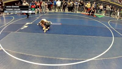 70 lbs Semis - Aicen Gerrard, Evanston Elite Wrestling vs Dominic Collins, Sanderson Wrestling Academy