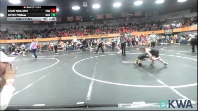 75 lbs Semifinal - Kade Williams, Prime Wrestling vs Bryer Votaw, Madill Takedown