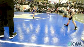 52 lbs Consi Of 8 #2 - Luke Blundell, Kingfisher YellowJackets vs Maason Edwards, Woodward Youth Wrestling