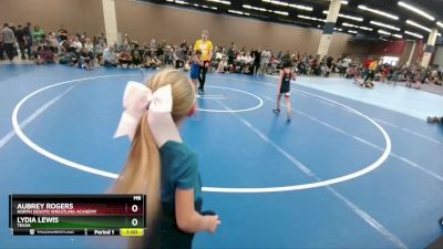 58-59 lbs Round 1 - Aubrey Rogers, North DeSoto Wrestling Academy vs Lydia Lewis, Texas